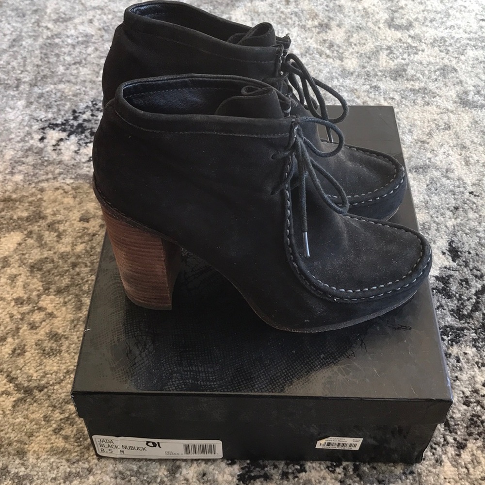 Dolce Vita Black Jada Nubuck Suede bootie